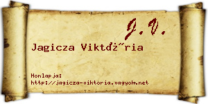 Jagicza Viktória névjegykártya